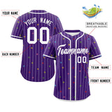 Custom Stripe Fashion Personalized for Men Star Pattern Authentic Baseball Jersey