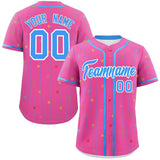 Custom Stripe Fashion Personalized Star Pattern Classic Style Authentic Baseball Jersey