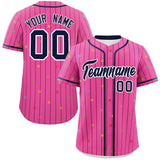 Custom Stripe Fashion Personalized Star Pattern Special style Authentic Baseball Jersey
