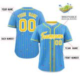 Custom Stripe Fashion Personalized for Men Star Pattern Authentic Baseball Jersey