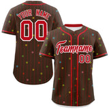 Custom Stripe Fashion Personalized Star Pattern Authentic Baseball Jersey 