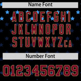 Custom Black Crimson-Khaki Raglan Sleeve Personalized Star Print Authentic Baseball Jersey