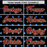 Custom Black Crimson-Khaki Raglan Sleeve Personalized Star Print Authentic Baseball Jersey