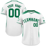 Custom Gradient Side Personalized for Adults Star Pattern Authentic Baseball Jersey