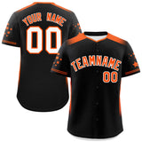 Custom Gradient Side Personalized for Adults Star Pattern Authentic Baseball Jersey