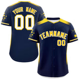 Custom Gradient Side Personalized for Men/Women Star Pattern Authentic Baseball Jersey