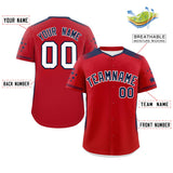 Custom Gradient Side Personalized for Adults Star Pattern Authentic Baseball Jersey