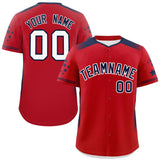 Custom Gradient Side Personalized for Adults Star Pattern Authentic Baseball Jersey