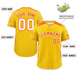 Custom Gradient Side Personalized for Adults Star Pattern Authentic Baseball Jersey