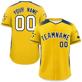 Custom Gradient Side Personalized for Men/Women Star Pattern Authentic Baseball Jersey