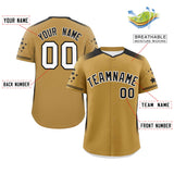 Custom Gradient Side Personalized for Adults Star Pattern Authentic Baseball Jersey