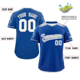 Custom Gradient Side Personalized Star Pattern Authentic Baseball Jersey Classic Style
