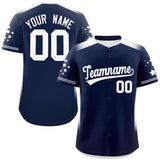 Custom Gradient Side Personalized Star Pattern Authentic Baseball Jersey Classic Style