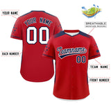 Custom Gradient Side Personalized Star Pattern Authentic Baseball Jersey for Adults