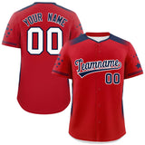 Custom Gradient Side Personalized Star Pattern Authentic Baseball Jersey for Adults