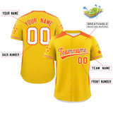 Custom Gradient Side Personalized Star Pattern Authentic Baseball Jersey for Adults