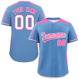 Custom Gradient Side Personalized Star Pattern Authentic Baseball Jersey for Adults