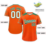Custom Gradient Side Personalized Star Pattern Authentic Baseball Jersey for Adults