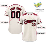 Custom Gradient Side Personalized Star Pattern Authentic Baseball Jersey Classic Style