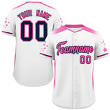 Custom Gradient Side Personalized Star for Adults Pattern Authentic Baseball Jersey