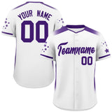Custom Gradient Side Personalized Star for Men/Women Pattern Authentic Baseball Jersey