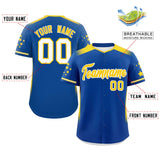 Custom Gradient Side Personalized Star for Men Pattern Authentic Baseball Jersey