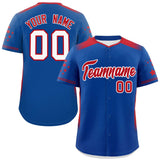Custom Gradient Side Personalized Star for Adults Pattern Authentic Baseball Jersey