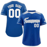 Custom Gradient Side Personalized Star for Men/Women Pattern Authentic Baseball Jersey
