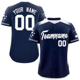 Custom Gradient Side Personalized Star for Men/Women Pattern Authentic Baseball Jersey