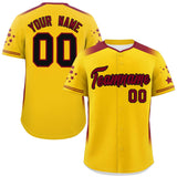 Custom Gradient Side Personalized Star for Men/Women Pattern Authentic Baseball Jersey