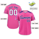 Custom Gradient Side Personalized Star for Men/Women Pattern Authentic Baseball Jersey