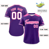 Custom Gradient Side Personalized Star for Adults Pattern Authentic Baseball Jersey
