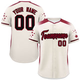 Custom Gradient Side Personalized Star for Men/Women Pattern Authentic Baseball Jersey