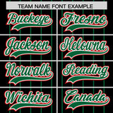 Custom Black Kelly Green Stripe Fashion Sleeves Gradient Authentic Baseball Jersey