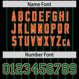 Custom Black Kelly Green Stripe Fashion Sleeves Gradient Authentic Baseball Jersey