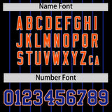 Custom Black Royal Stripe Fashion Sleeves Gradient Authentic Baseball Jersey