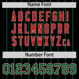 Custom Black Kelly Green Stripe Fashion Sleeves Gradient Authentic Baseball Jersey