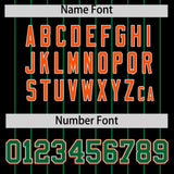 Custom Black Kelly Green Stripe Fashion Sleeves Gradient Authentic Baseball Jersey