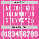 Custom Pink White Stripe Fashion Sleeves Gradient Authentic Baseball Jersey