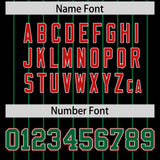 Custom Black Kelly Green Stripe Fashion Sleeves Gradient Authentic Baseball Jersey