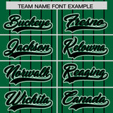 Custom Kelly Green Black Stripe Fashion Sleeves Gradient Authentic Baseball Jersey