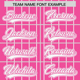 Custom Pink White Stripe Fashion Sleeves Gradient Authentic Baseball Jersey