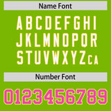 Custom Neon Green Gold and Pink Raglan Sleeves Authentic Baseball Jersey