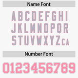 Custom White Silver and Light Pink Raglan Sleeves Authentic Baseball Jersey