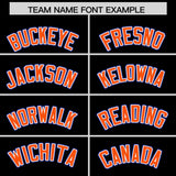 Custom Black Orange and Royal Raglan Sleeves Authentic Baseball Jersey