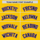 Custom Gold Crimson and Navy Raglan Sleeves Authentic Baseball Jersey