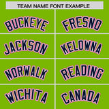 Custom Neon Green Navy and Pink Raglan Sleeves Authentic Baseball Jersey