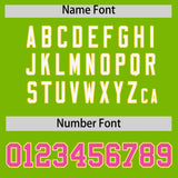 Custom Neon Green Gold and Pink Raglan Sleeves Authentic Baseball Jersey