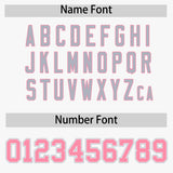 Custom White Silver and Light Pink Raglan Sleeves Authentic Baseball Jersey