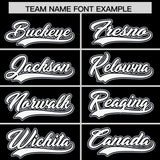 Custom Black Silver and Black Raglan Sleeves Authentic Baseball Jersey